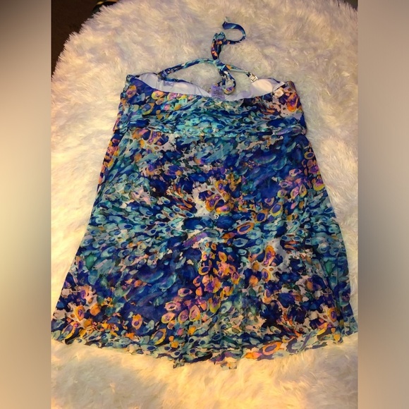 Vibrant Multicolor Strapless tankini - Picture 5 of 15